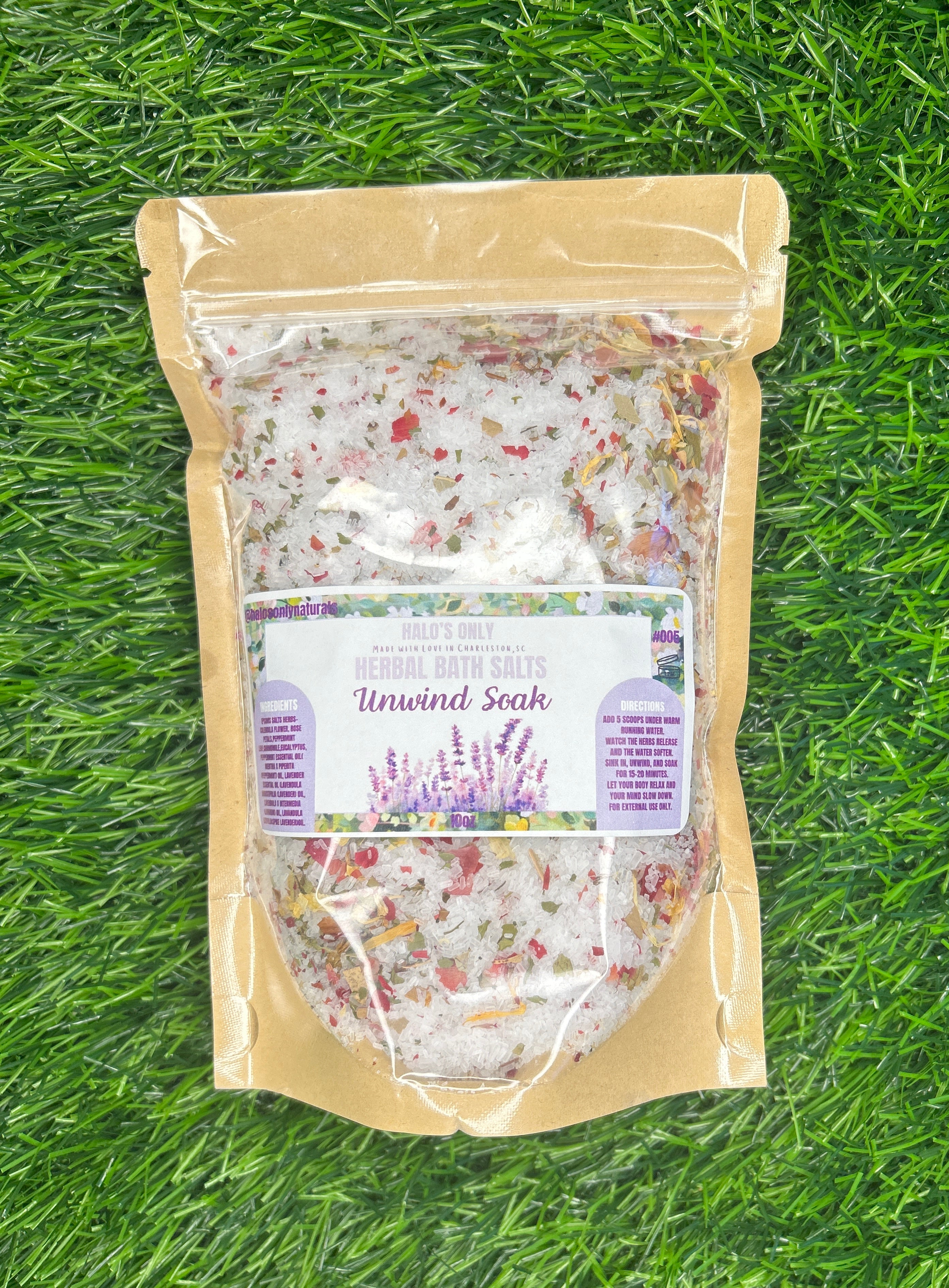 Herbal Bath Salts Unwind Soak